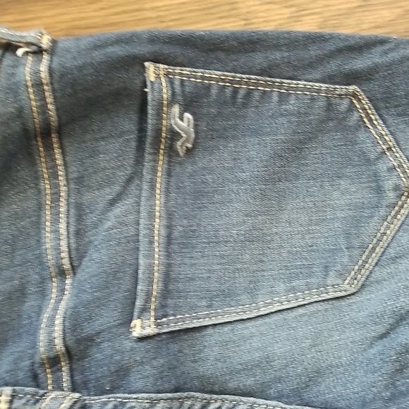 Hollister Size 1 Long High Rise Destructed Jeggings Jean Leggings Stretch Denim - Picture 3 of 3